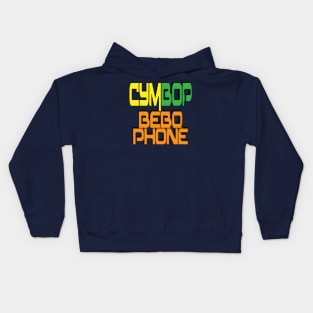 Cymbop Bebophone Phish Simple Song text Kids Hoodie